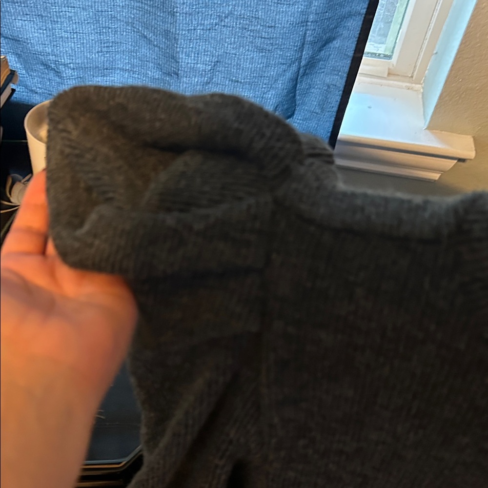 Express Dark Gray Cowl Neck Sweater NWT - Picture 3 of 5